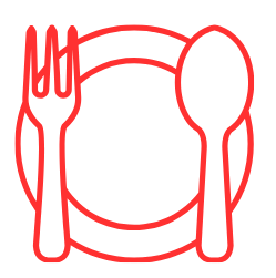 外食のイラスト